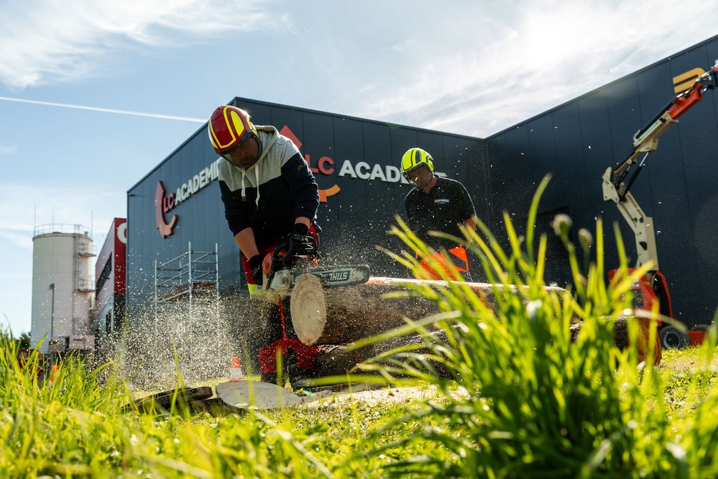 [SEC115] Bases du travail avec la tronçonneuse et travailler en sécurité sur le bois couché au sol (Module FW-MS1) – Recyclage